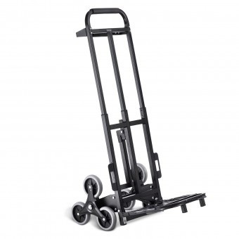 Carucior pliabil pentru scari, 8 roti, maxim 208 kg, greutate 9.2 kg, Otel Carbon foto