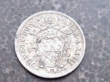 10 baiocchi 1863 R, Vatican, argint, Europa
