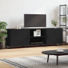 VidaXL Comodă TV, negru, 150x30x50 cm, lemn compozit