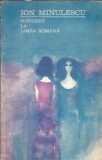 Corigent la limba romana Ion Minulescu Editura Minerva 1974 222 pagini literatura romana