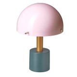 Veioza LED portabila cu baterii, 26 cm, 50 lm, abajur 18 cm, General