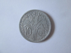 Indochina Franceza 10 Centimes 1945 foto