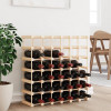 VidaXL Raft de vin pentru 42 sticle, 68,5x23x68,5 cm, lemn masiv pin 353752