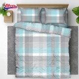 Set de pat king size bumbac,92gsm,Square, Vanora
