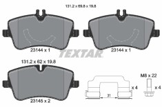 TEXTAR 2314401 Q+ set placute frana,frana disc foto