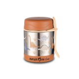 Caserola inox Nava We care 350 ml Dino Brown,