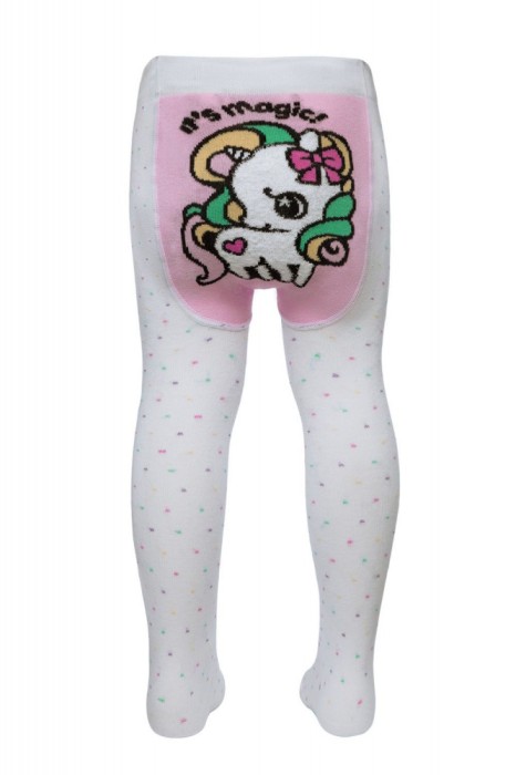 Ciorapi bumbac copii Tip-Top cu model unicorn, Conte Kids 494 - Alb, 80-86 (14)