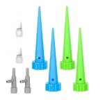 Set 4 Irigatoare Plante cu Picurator Sita, PVC, Furtun Gradinarit