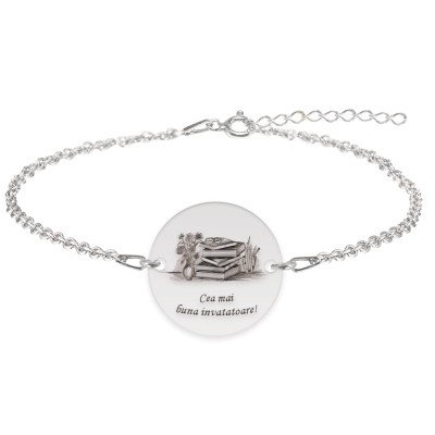 Doxa - Bratara personalizata invatatoare din argint 925 foto