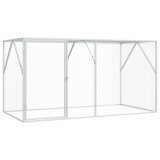 vidaXL Cușcă pentru păsări Antracit 208 x 102 x 108 cm Oțel Galvanizat 4100925