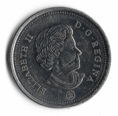 Canada 25 cents 2015 foto