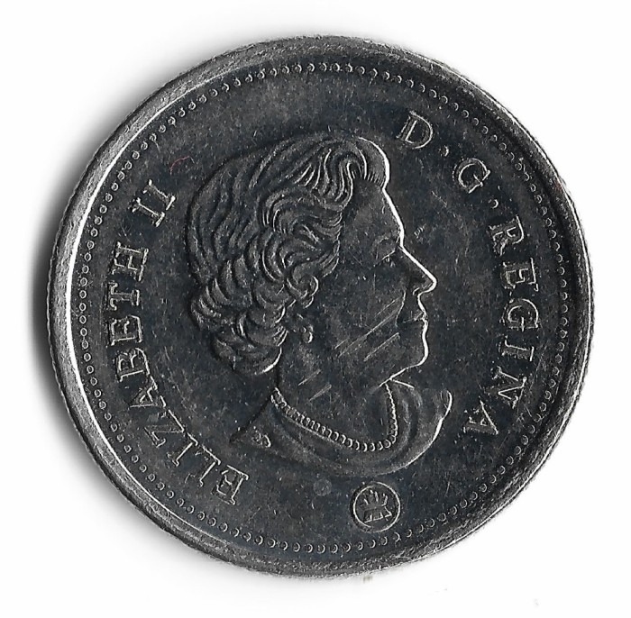 Canada 25 cents 2015