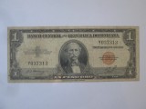 Rară! Republica Dominicană 1 Peso Oro 1947 seria:037313,bancnota din imagini