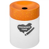 Scrumiera metalica Shopiens&reg; &quot;Smoking Time&quot;, 8 x 10 cm