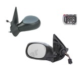 Oglinda exterioara Peugeot 206 (2), 01.1998-07.2003, Dreapta, cabrio, coupe, reglare electrica; grunduita; incalzita; geam convex; cromat; senzor tem