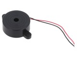 Semnalizator Piezoelectric 2.8kHz 100dB cu Generator Incorporat, Tensiune 3-20V DC, Diametru 41.5mm