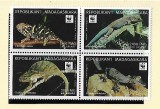 MADAGASCAR 1999 WWF FAUNA PROTEJATA SOPARLE GECKO