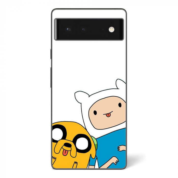 Husa compatibila cu Google Pixel 6 Silicon Gel Tpu Model Finn and Jake Tongues