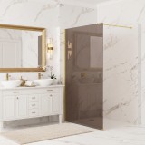 Paravan de dus Rea Flexi Brown / Gold 90