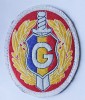 ECUSON EMBLEMA PATCH ARMA GENIU MATERIAL TEXTIL ARMATA MApN MFA ( CITITI DESCRIEREA ), Romania de la 1950