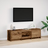 vidaXL Cabinet TV cu LED din lemn vechi 140x34x40 cm din lemn reciclat