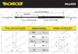MONROE ML6400 MONROE MaxLift Amortizor capota