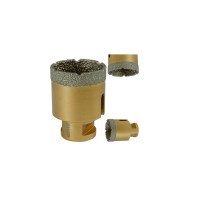 Carota diamantata pentru placi ceramice, marmura, piatra naturala, gresie, beton 45 mm Verke foto