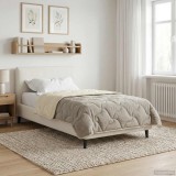 vidaXL Duvet complet pe tot parcursul anului Patos Crem 155 x 220 cm 42026296