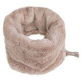 Fular Circular Fleece Bej Inchis cu Siret pentru Iarnă, CMCLASS