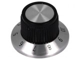 Buton rotativ cu flanșă plastic 6,35mm