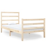 Cumpara ieftin Cadru de pat single, 90x190 cm, lemn masiv de pin