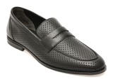 Cumpara ieftin Mocasini eleganti OTTER negri, 25M125, din piele naturala