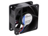 Ventilator axial 12V DC 60x60x25mm 21m3/h 16dBA cu bilă