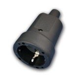 Cumpara ieftin Cupla Stecher Liniar Cauciucat Cu Manson / Negru
