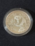 China 1993 - 5 Yuan - Panda - Monedă de argint 1/2 OZ