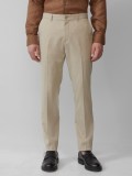 S.Oliver BLACK LABEL Pantaloni costum barbati cu model fin si croiala Slim Fit, Maro deschis, 46, 48, 56