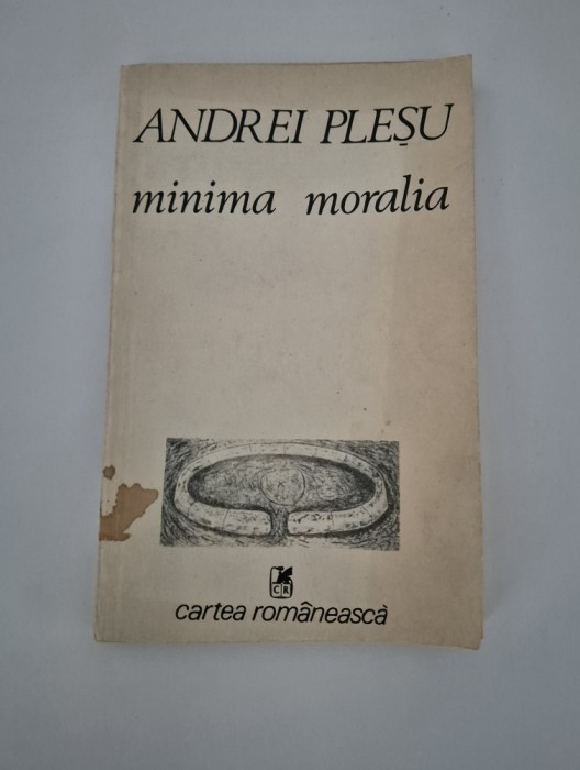 Carte cu autograf Andrei Plesu Minima moralia