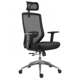 SCAUN ERGONOMIC JOJO HI A CU BAZA ALUMINIU, NEGRU