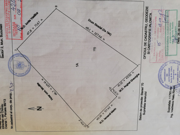 Teren intrav. 12000 mp,Chiroiu, 35 km de Buc, pe Mostistea, 127 m la asfalt