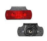 Lampa pozitie gabarit 12/24V; dreptunghiular; LED; rosu;