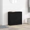 vidaXL Dulap pentru &Icirc;ncălțăminte cu ușă Stejar negru 60 x 21 x 57 cm 869101