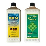 Pachet Impermeabilizare si Ceara pe Baza de Apa pentru Marmura, Granit, Travertin si Beton , Ilpa Drai Aqua + Extra Wax Aqua 1.9L