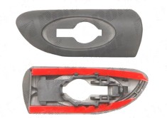 Bandou aripa, ornament Opel Vectra B, 02.1999-02.2003, fata, Dreapta, cu gauri semnalizare; negru