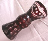 VAZA CRISTAL COLORAT RUBIN 24.5 CM