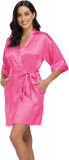 Bund Femei din satin Halat de matase Kimono Halat pur scurt Sexy Sleepwear Mires, Oem