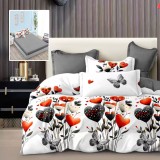 LENJERIE FINET 6 PIESE CU HUSĂ &ndash; 160&times;200 ȘI 180&times;200 (BROOKLYN-H)