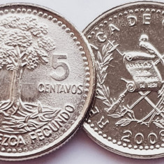 1740 Guatemala 5 centavos 2008 km 276 UNC