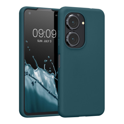 Husa Kwmobile pentru Asus Zenfone 9, Silicon, Verde, 59449.78 foto