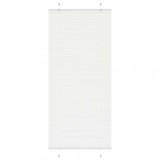 vidaXL Jaluzea plisată alb 95x200 cm Lățime țesătură 94,4cm poliester