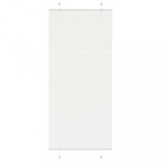 vidaXL Jaluzea plisată alb 90x200 cm Lățime țesătură 89,4cm poliester